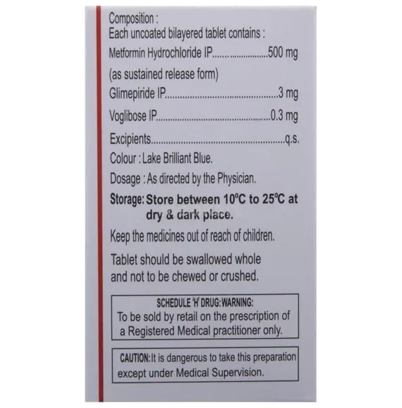 glimisave mv 3.3mg tablet 10's